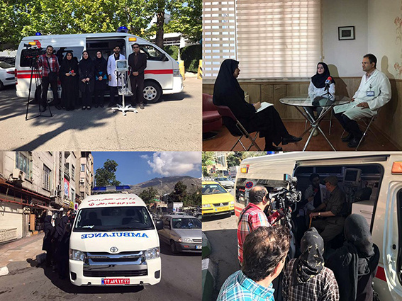 ایستگاه سلامت مرکز قلب و عروق شهید رجایی به مناسبت روز فشارخون